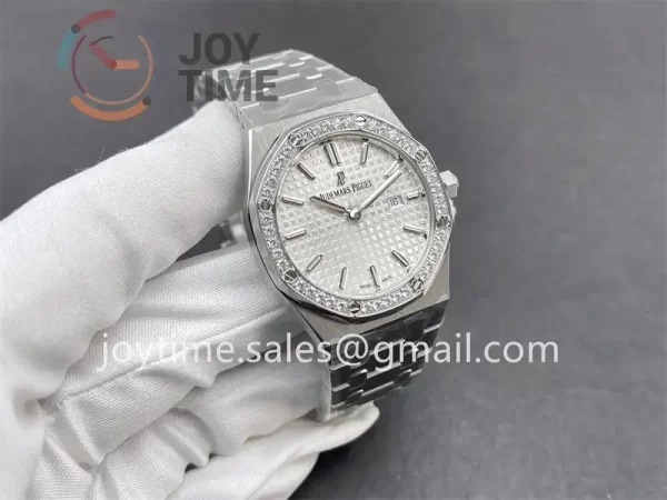 Audemars Piguet Royal Oak 67651 Frosted 33mm V7F 1:1 Best Edition SS Case Diamond Bezel SS Bracelet Quartz