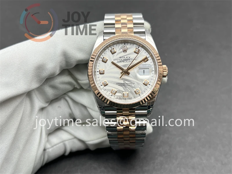 Rolex DateJust VSF 1:1 Best Edition SS 36mm RG Bezel SS/RG Bracelet VS3235