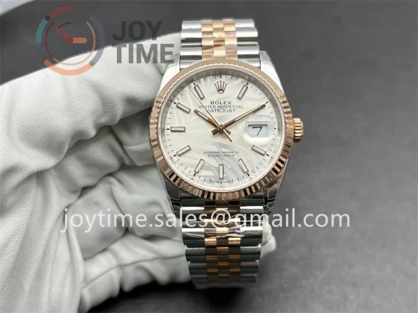 Rolex DateJust VSF 1:1 Best Edition SS 36mm RG Bezel SS/RG Bracelet VS3235