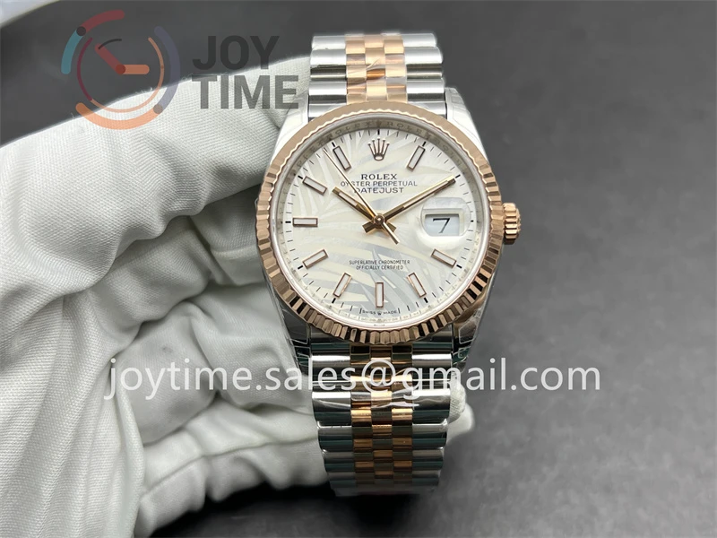 Rolex DateJust VSF 1:1 Best Edition SS 36mm RG Bezel SS/RG Bracelet VS3235