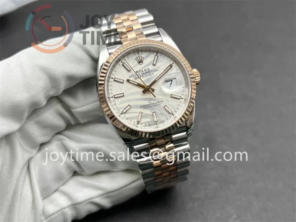 Rolex DateJust VSF 1:1 Best Edition SS 36mm RG Bezel SS/RG Bracelet VS3235