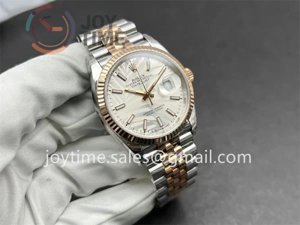Rolex DateJust VSF 1:1 Best Edition SS 36mm RG Bezel SS/RG Bracelet VS3235