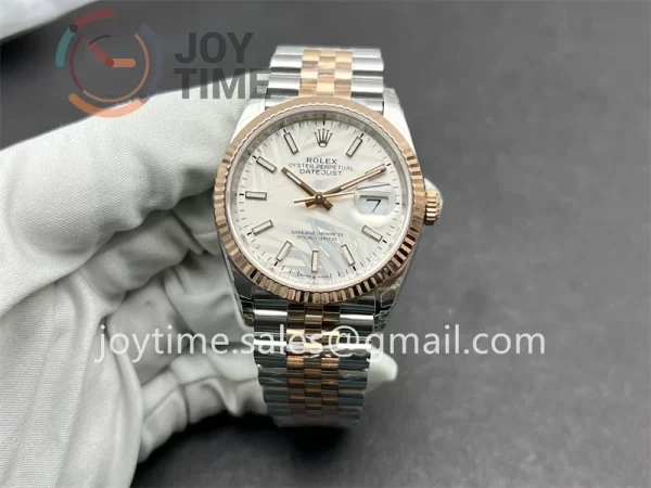 Rolex DateJust VSF 1:1 Best Edition SS 36mm RG Bezel SS/RG Bracelet VS3235