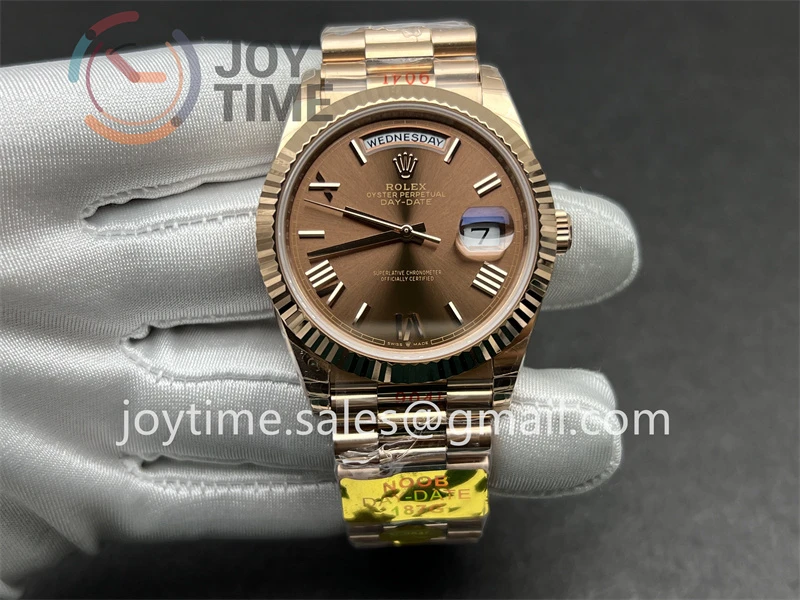 Rolex Day Date Noob 1:1 Best Edition RG 40mm RG Bracelet A2836