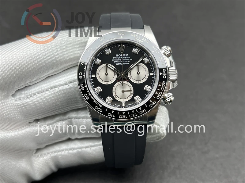 Rolex Daytona 126519 VSF 1:1 Best Edition SS 40mm Ceramic Bezel Rubber Strap DD4131 Tungsten Heavy Version