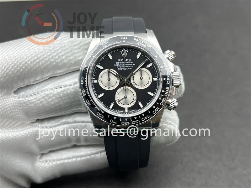 Rolex Daytona 126519 VSF 1:1 Best Edition SS 40mm Ceramic Bezel Rubber Strap DD4131 Tungsten Heavy Version
