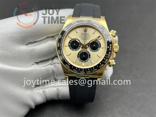 Rolex Daytona 126518 VSF 1:1 Best Edition YG 40mm Ceramic Bezel Rubber Strap DD4131 Tungsten Heavy Version