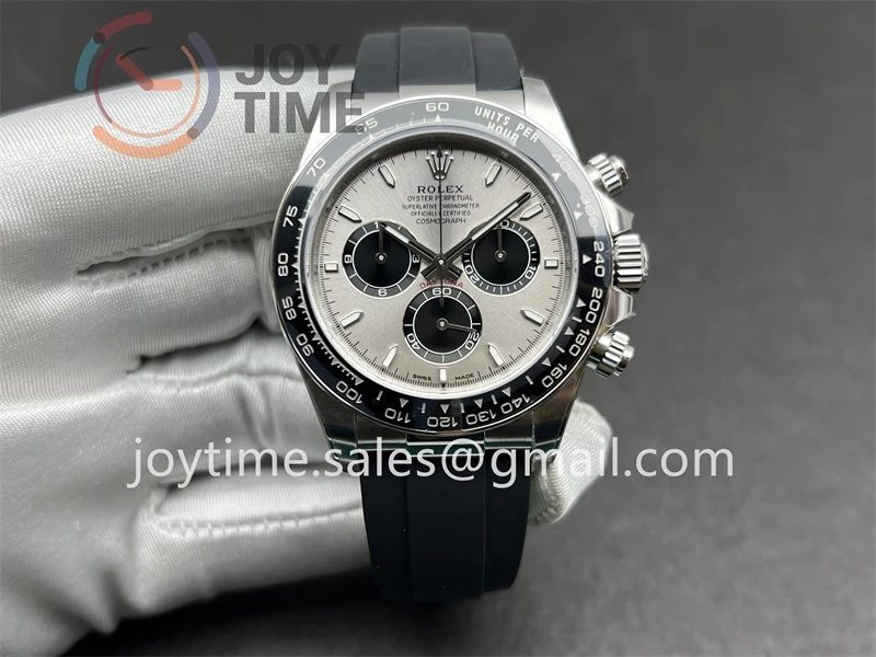 Rolex Daytona 126519 VSF 1:1 Best Edition SS 40mm Ceramic Bezel Rubber Strap DD4131 Tungsten Heavy Version