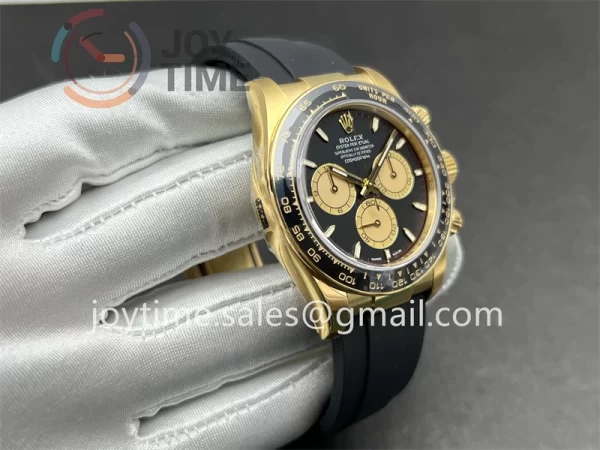 Rolex Daytona 126518 VSF 1:1 Best Edition YG 40mm Ceramic Bezel Rubber Strap DD4131 Tungsten Heavy Version