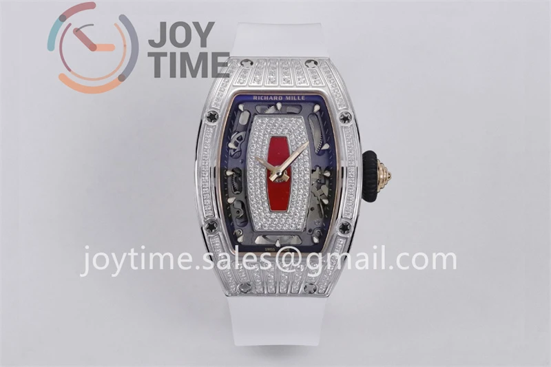 Richard Mille RM07-1 ZF 1:1 Best Edition Diamond Case Rubber Strap Super Clone CRMA2