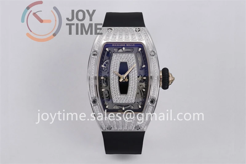 Richard Mille RM07-1 ZF 1:1 Best Edition Diamond Case Rubber Strap Super Clone CRMA2