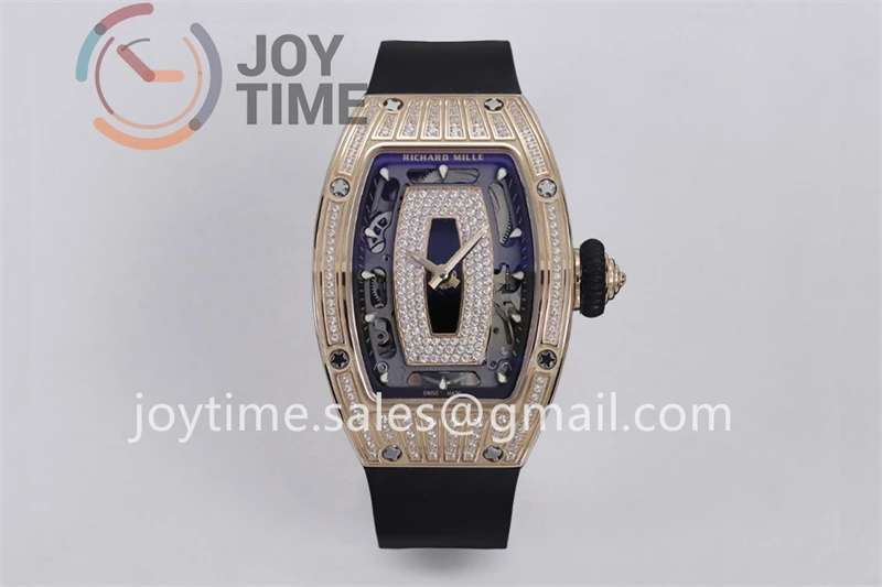 Richard Mille RM07-1 ZF 1:1 Best Edition Diamond Case Rubber Strap Super Clone CRMA2