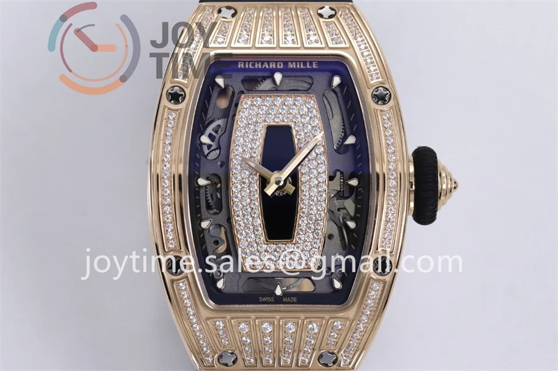 Richard Mille RM07-1 ZF 1:1 Best Edition Diamond Case Rubber Strap Super Clone CRMA2