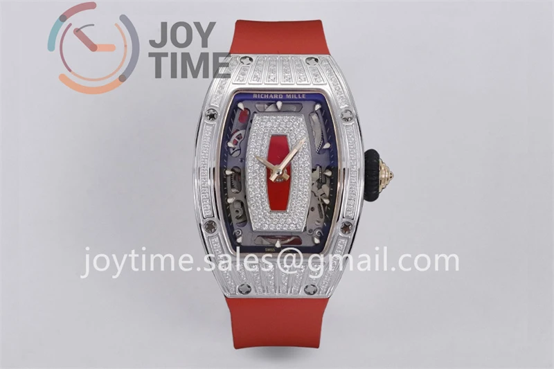 Richard Mille RM07-1 ZF 1:1 Best Edition Diamond Case Rubber Strap Super Clone CRMA2