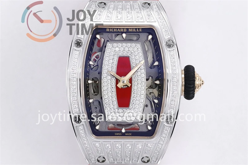 Richard Mille RM07-1 ZF 1:1 Best Edition Diamond Case Rubber Strap Super Clone CRMA2