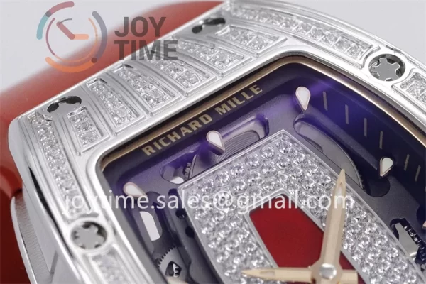 Richard Mille RM07-1 ZF 1:1 Best Edition Diamond Case Rubber Strap Super Clone CRMA2