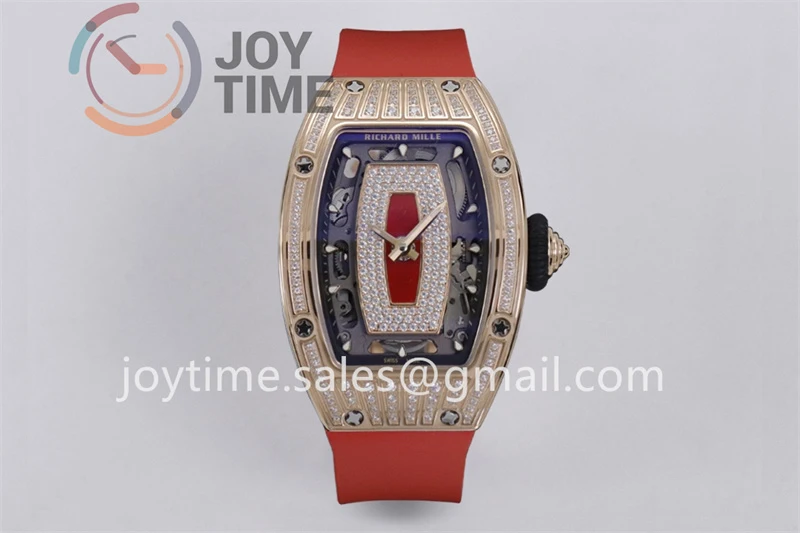 Richard Mille RM07-1 ZF 1:1 Best Edition Diamond Case Rubber Strap Super Clone CRMA2