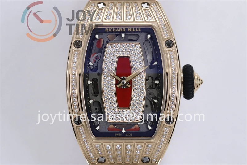 Richard Mille RM07-1 ZF 1:1 Best Edition Diamond Case Rubber Strap Super Clone CRMA2