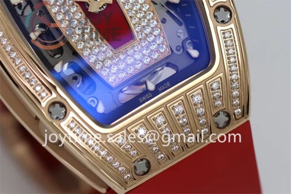 Richard Mille RM07-1 ZF 1:1 Best Edition Diamond Case Rubber Strap Super Clone CRMA2