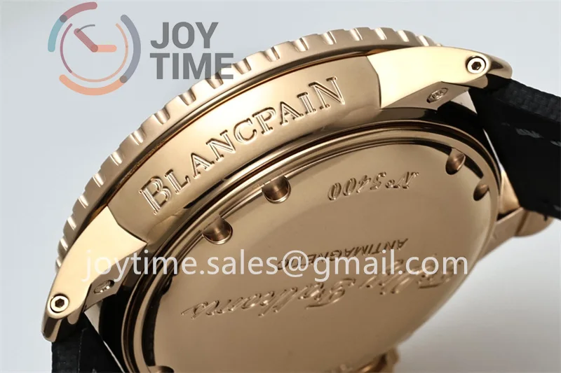 Blancpain Fifty Fathoms ZF 1:1 Best Edition RG Case Sail-canvas Strap A2836