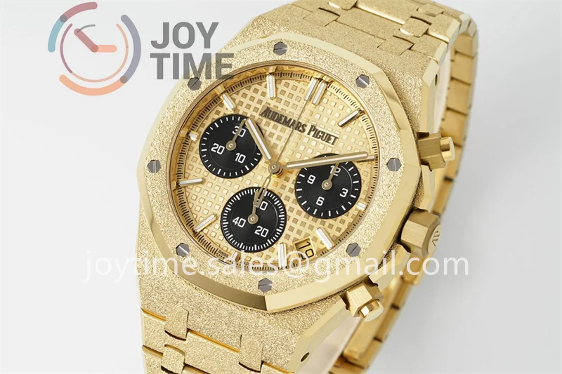 Audemars Piguet Royal Chrono 26240 APS 1:1 Best Edition 41mm Frosted YG Case&Bracelet  Super Clone SA4401 Super Clone