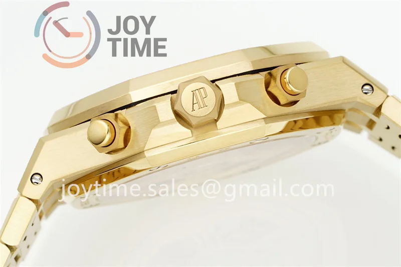 Audemars Piguet Royal Chrono 26240 APS 1:1 Best Edition 41mm Frosted YG Case&Bracelet  Super Clone SA4401 Super Clone